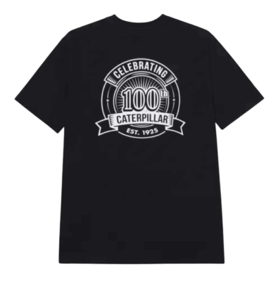 REMERA CAT CENTENNIAL 100 YEARS GRAPHIC TEE